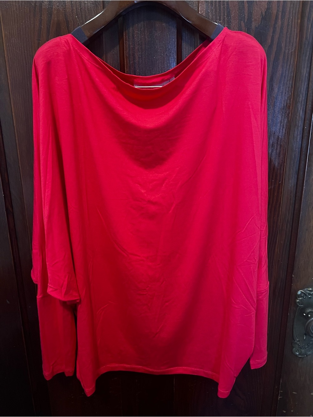 Women’s Long-Sleeve Dolman Top in Hot Pink